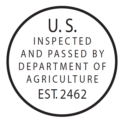 United States Department of Agriculture mark of inspection, establishment 2462