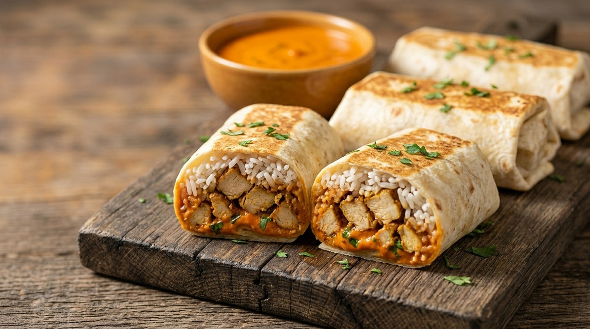 Butter Chicken Burritos