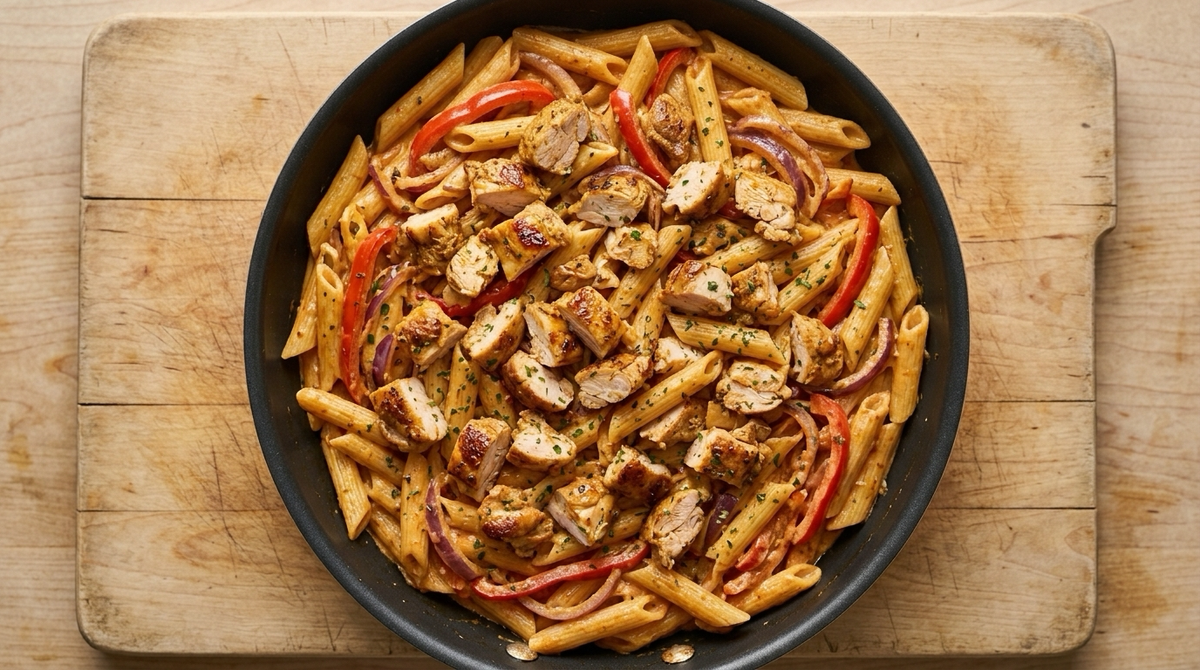 Creamy Chicken Fajita Pasta
