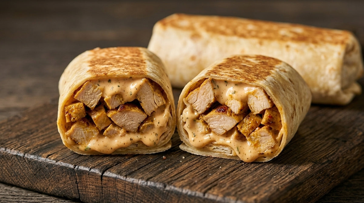 Creamy Peri Peri Chicken Burritos