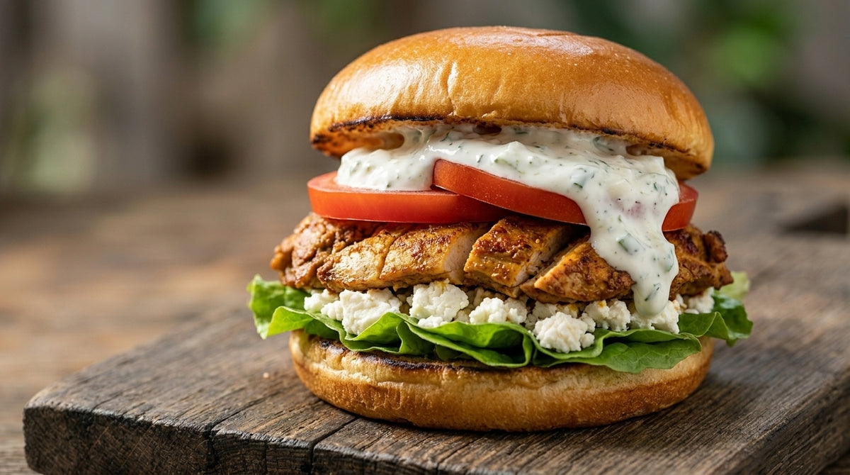 Greek Chicken Burger