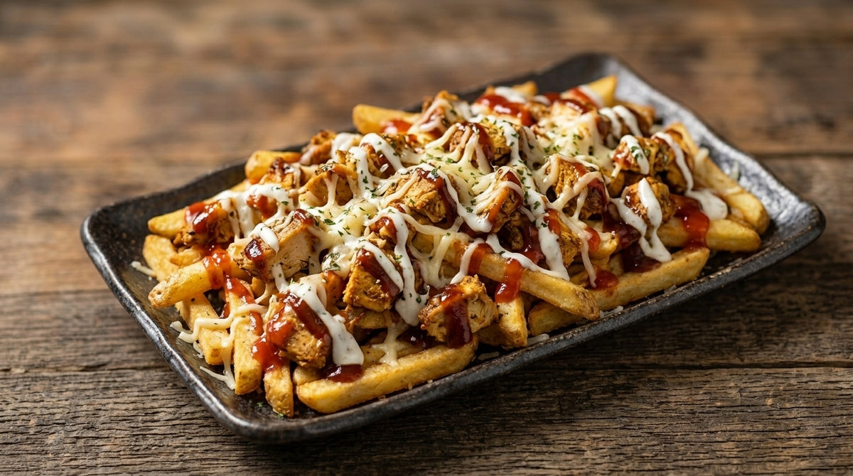 Loaded Chicken Kebab Fries