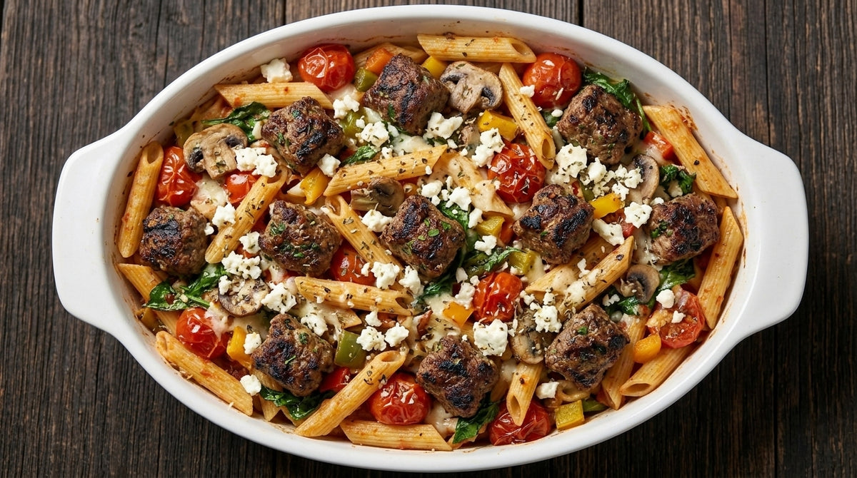 Meatball Pasta Bake