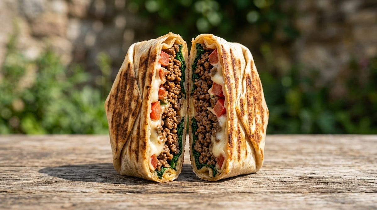 Toasted Folded Beef Wrap